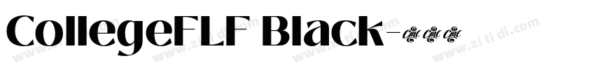 CollegeFLF Black字体转换